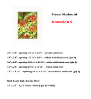 Donation-  Precut Matboard R1