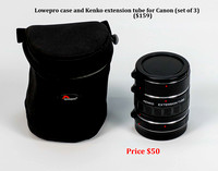 Sale-  Kenko Extension Tube Set of 3 w case (Canon)